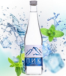 П.И.К. Пейте Исключительно Качественное вода питьевая БЕЗ ГАЗА 0,5л (стекло) (12 бутылок)
